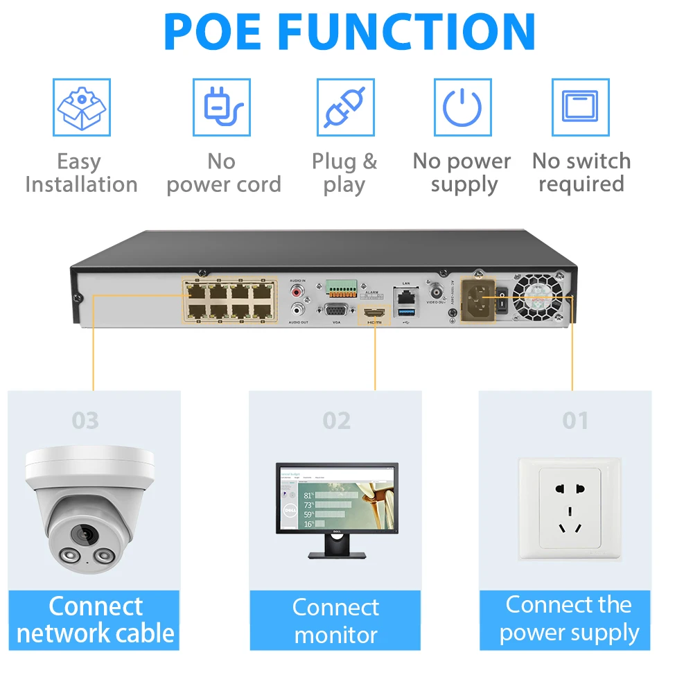 Vikylin Hikvision Compatible 4mp Color night Vision POE IP Camera MD2.0 Onvif Outdoor Video Surveillance CCTV Security Camera