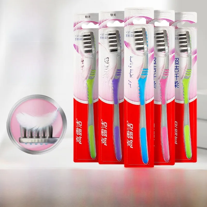 

Coate Ultra Clean Soft Bristle Toothbru with Charcoal for Stain Removal Men Women Home Use Pa of 5 Oral Care
