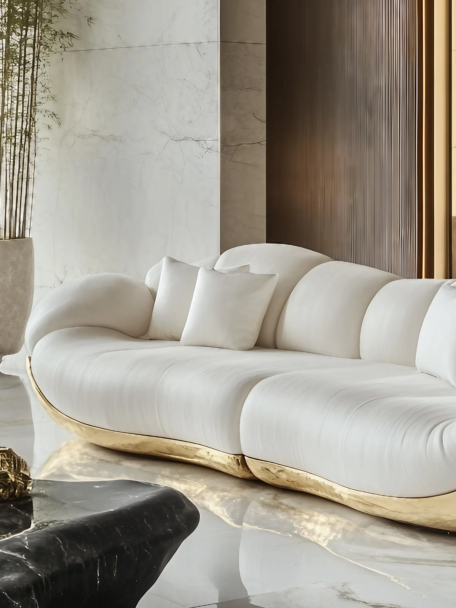 Sofa, Komfort, künstlerische Ästhetik, Sofavilla, italienischer leichter Luxus