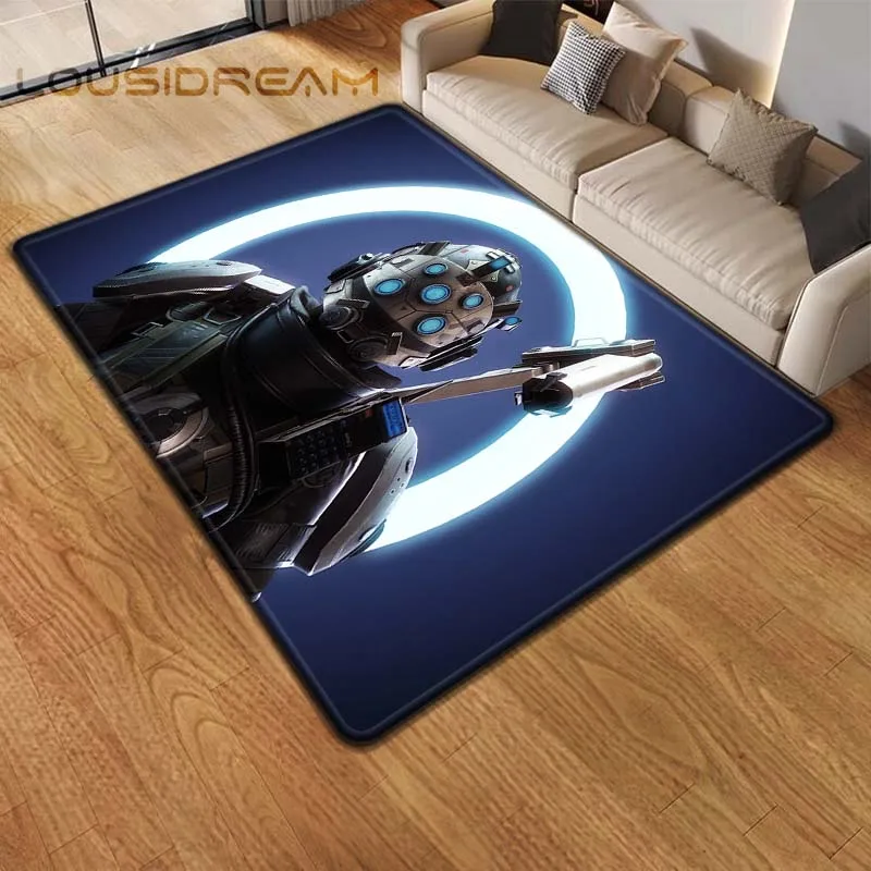 HaloTitan Game Firearms Anti-Slip Foot Rug, Doormat, Kitchen, Home, Bedroom, Living Room Decor, Hallway Entrance, Bathroom