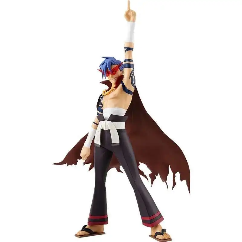 

In Stock Anime Tengen Toppa Gurren-Lagann Kamina Action Figures PVC Model Ornaments Hand-Made Collectible Toys for Children Gift