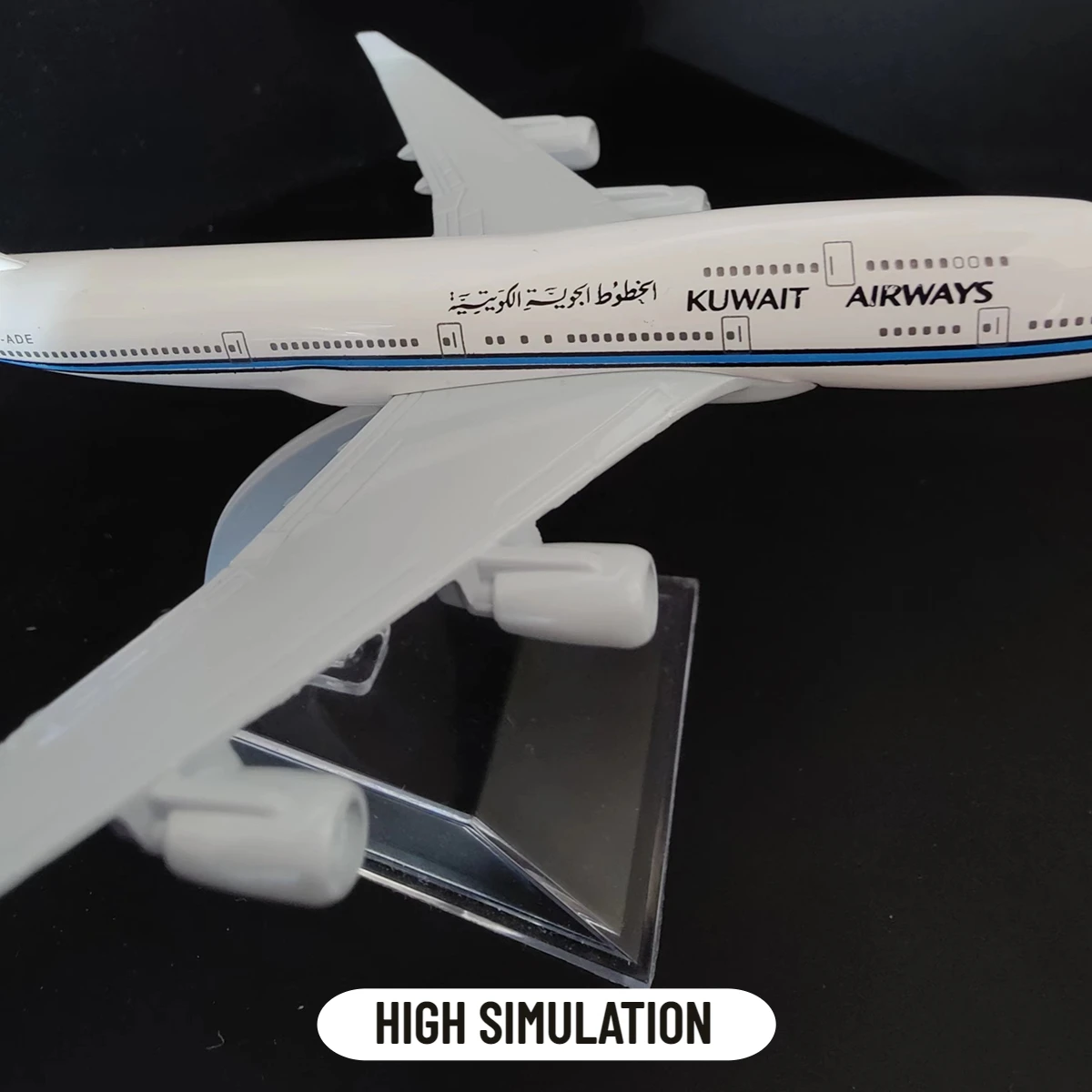 Scale 1:400 Metal Aircraft Replica KUWAIT B747 Airlines Boeing Airplane Diecast Model Miniature Home Office Decor Kid Boy Toy