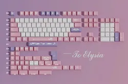 140 Keys/set Elysia Keycaps PBT Dye Subbed Key Caps Cherry Profile Anime Gaming Keycap For Honkai Impact 3 Keychron GH60 GK64