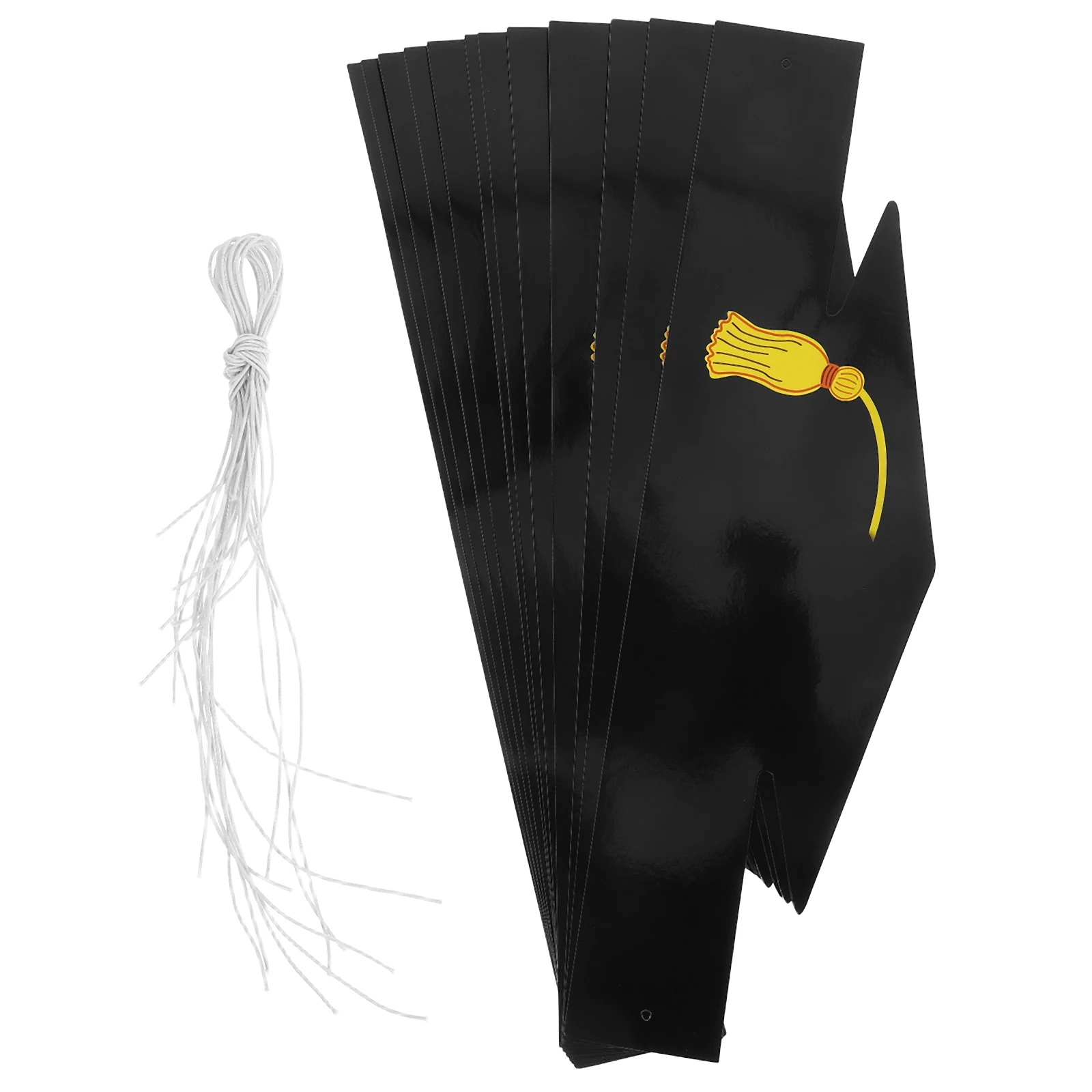 

12Pcs Paper Graduation Hats DIY Caps for Graduation Party Favors Handmade Craft Supplies School Ceremony Decorations