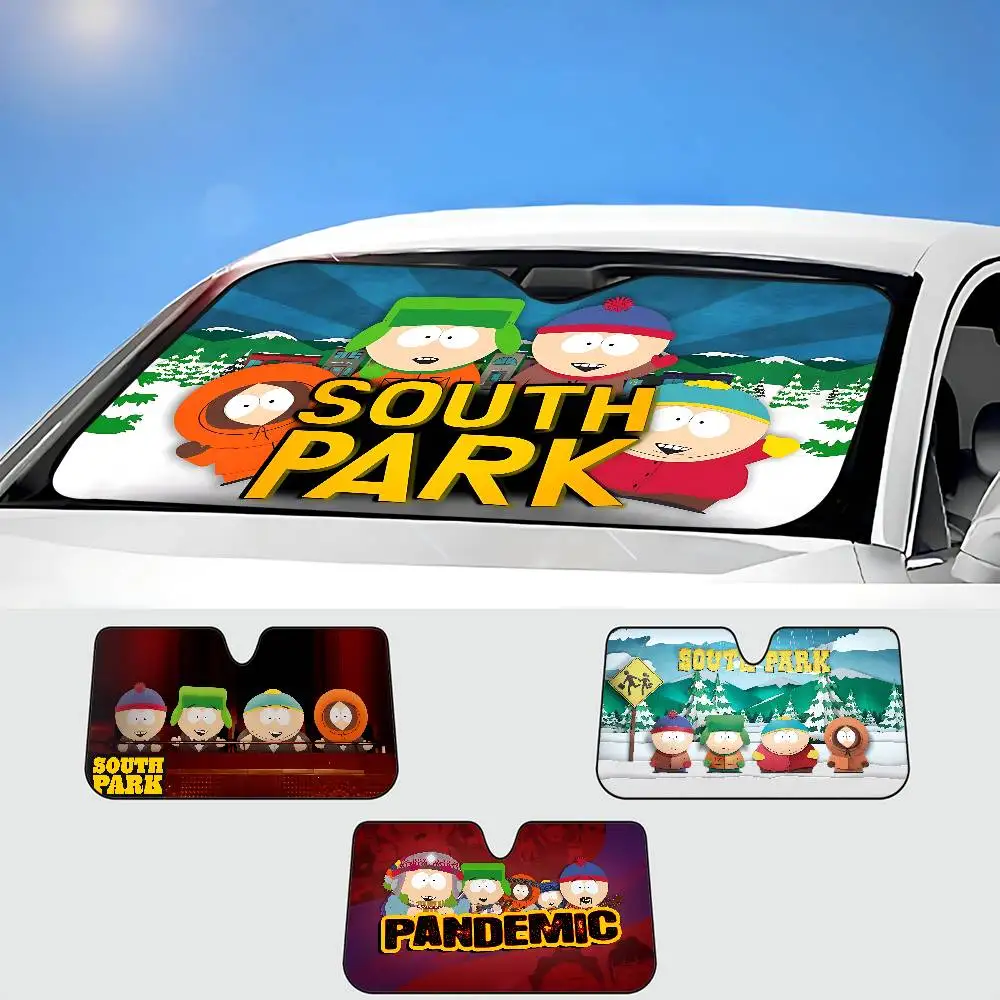 

Amine S-South P-Park Car Sun Shade Front Window Sunshade For Most Sedans SUV Blocks Max Uv Rays Keep Your Vehicle Cool