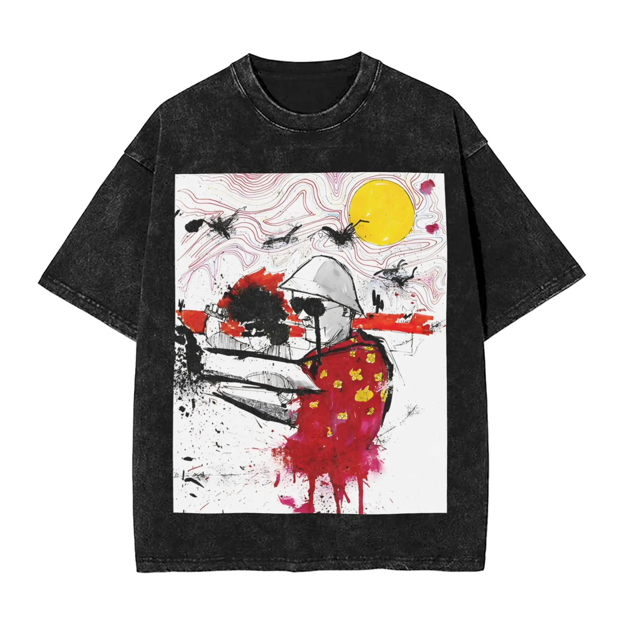 الخوف والكراهية في لاس فيغاس تي شيرت للرجال مضحك القطن الخالص تي شيرت جولة الرقبة قصيرة الأكمام تي شيرت ملابس الكبار