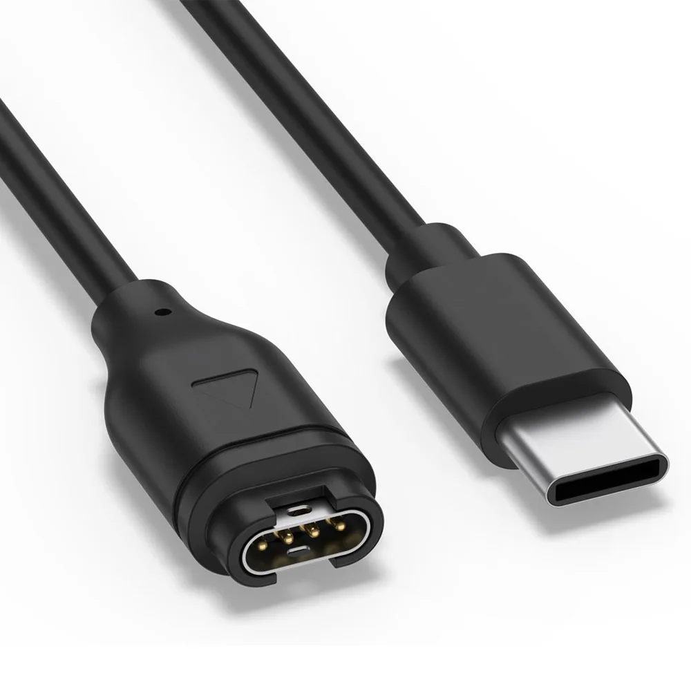 Type C USB Charging Cable for Garmin Venu 4/3/3S/2 SQ Fenix 8/7/6/5 Vivoactive 6/5/4 Smartwatch Charger Cord For Forerunner 570