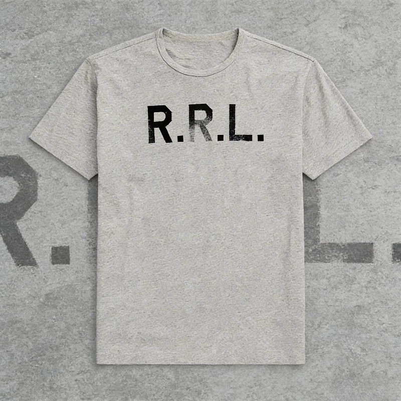 

2025 Summer Men's Letter Fashion Luxury Brand Printing Loose High Quality Men's Printed Letter Round Neck T-shirt Pure Cotton