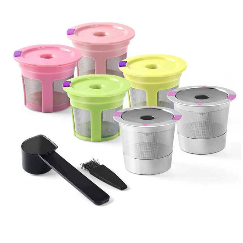 

Stainless Steel Reusable K Cup Reusable K CUPS Coffee Filter Refillable Single Coffee Cup For K Eurig 2.0 &1.0 Durable