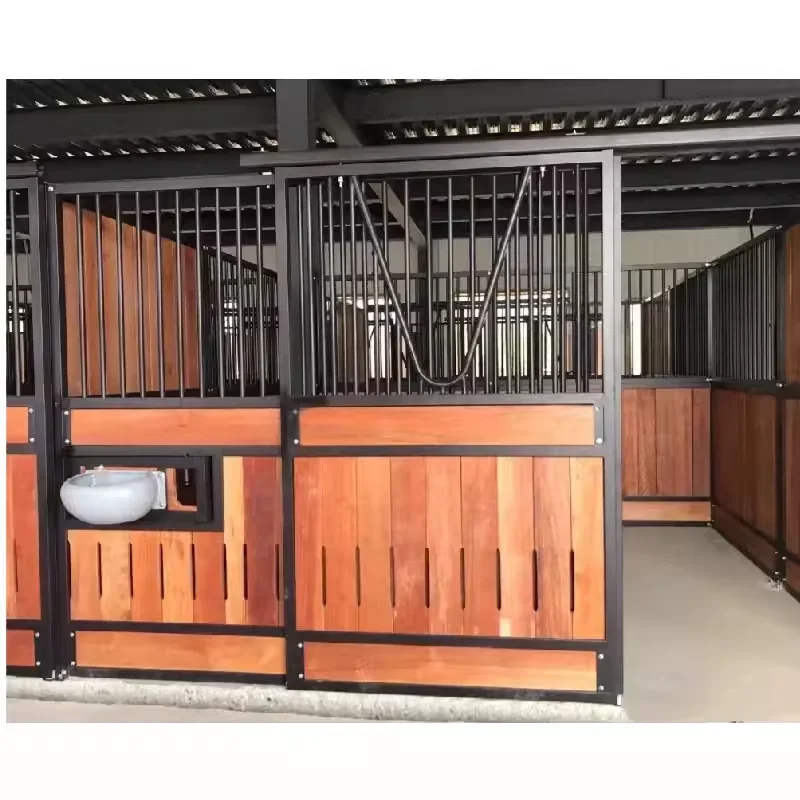 Outdoor Horse Stable Accessories Stylish Wood Design with Stable Sheet Durable & Stable