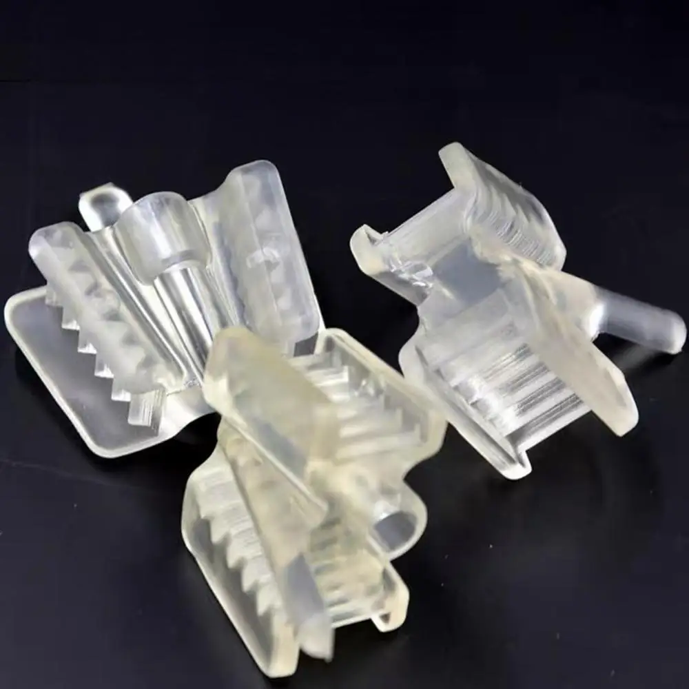 

5Pcs/Set Dental Silicone Bite Block with Saliva Ejector Hole Mouth Opener Occlusal Pad Cheek Retractor Oral Care Tool