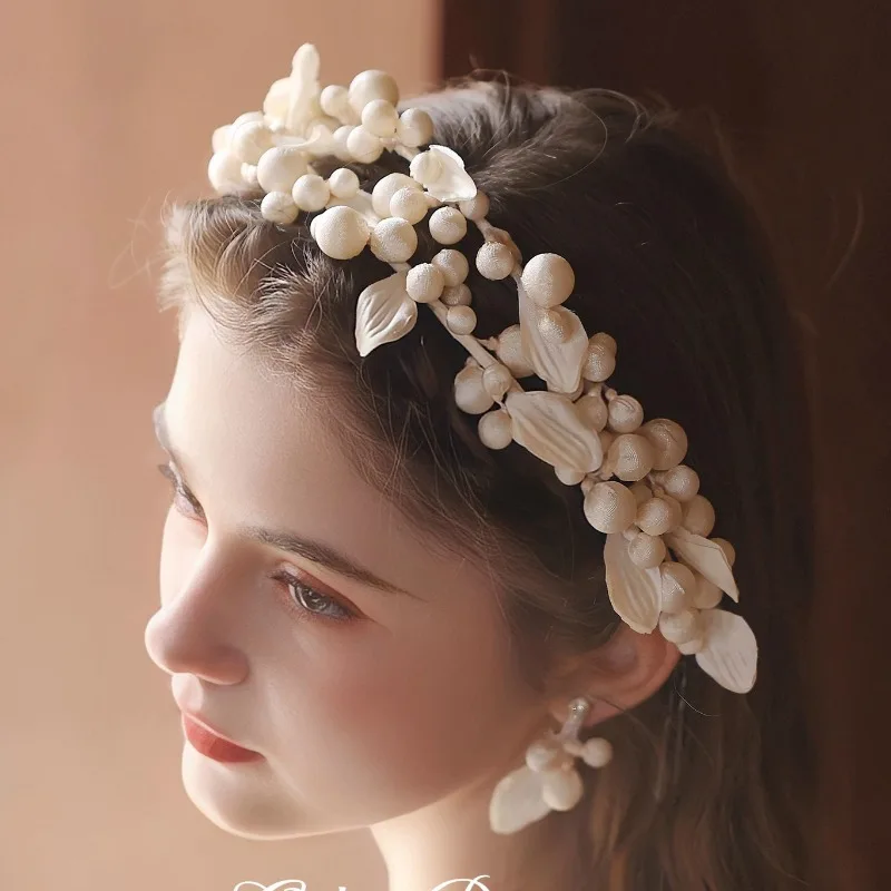 

Свадебный головной убор Винтажный французский головной убор с повязкой на голову