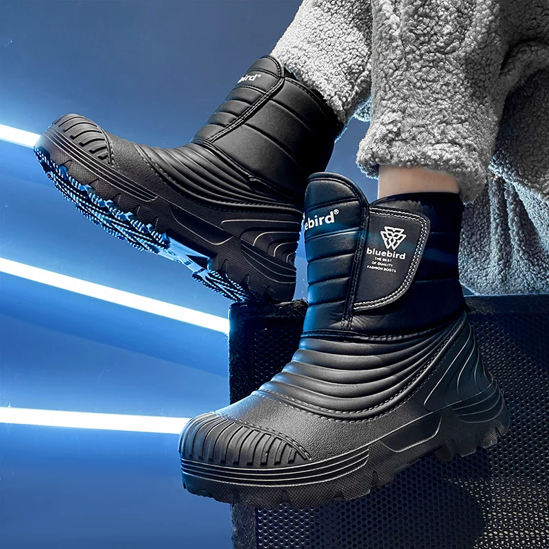 New men winter snow boots thickened waterproof windproof and warm boots with fur negative 40 degree cold-resistant large size 49 image 2
