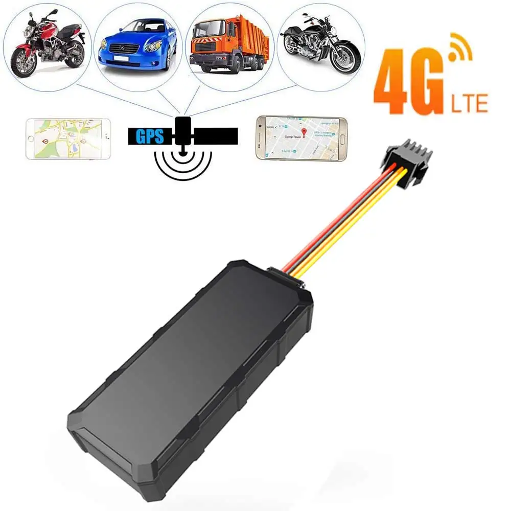 دراجة نارية 4G GPS المقتفي 2025 4G GPS المقتفي سيارة 9-95 فولت قطع النفط المقتفي السيارات GPS GSM محدد جهاز تعقب صدمة إنذار
