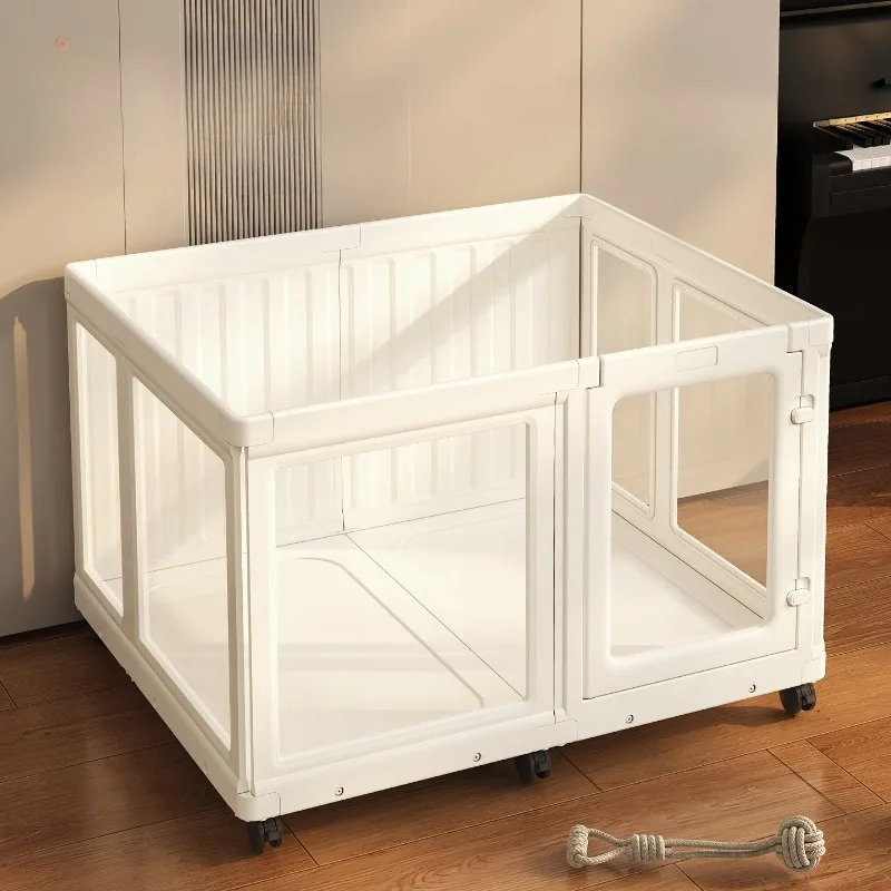 With Pulley Pet Fence Indoor Lightweight Pets Fence Modern Creative Cloud Style Dog Fences Dustproof Playpen DIY Dogs Fences