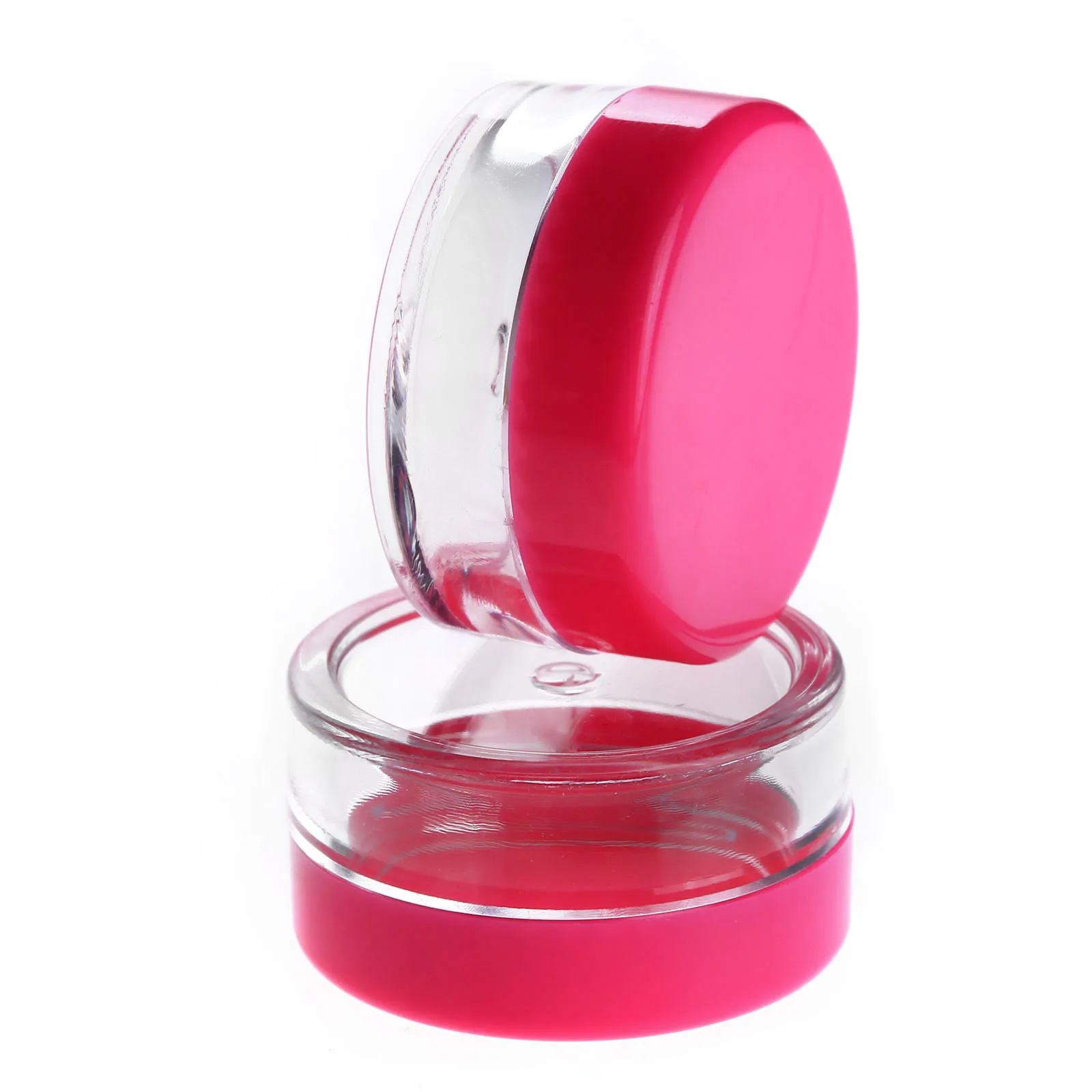 10 pçs 5ml mini cosméticos portátil vazio creme jar pote sombra maquiagem recipiente cosmético garrafa de plástico preto rosa vermelho beleza