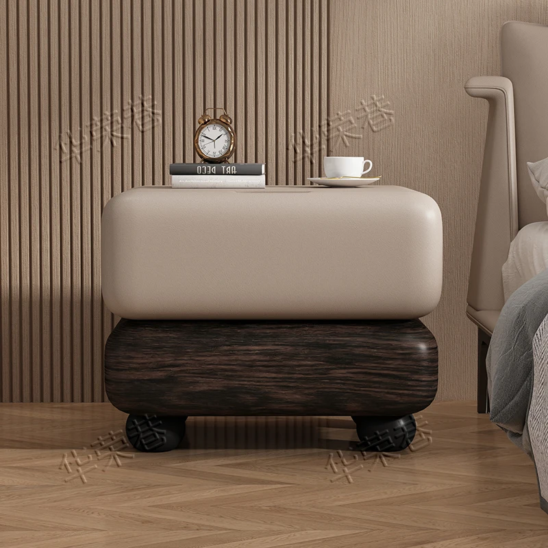 طاولة سرير صغيرة حديثة للأطفال تصميم تخزين مخفي منضدة جانبية إسكندنافية درج خشبي أثاث غرف نوم موبليس بارا هوغار