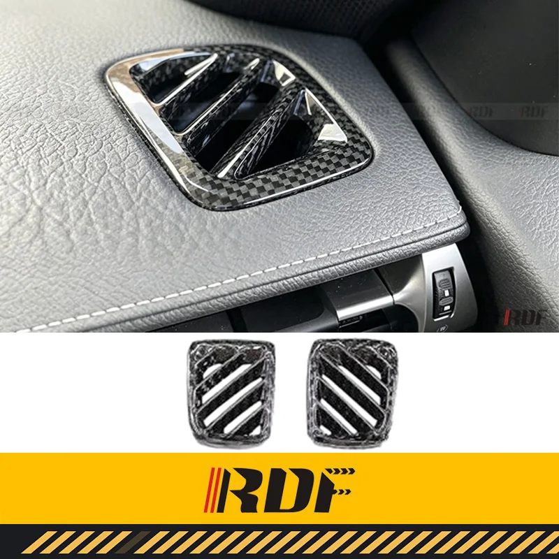 Suitable for Toyota Supra A90 Carbon Fiber Car Dashboard Left Right Air Outlet Trims Vent Air Outlet Vent Interior Accessories ﻿