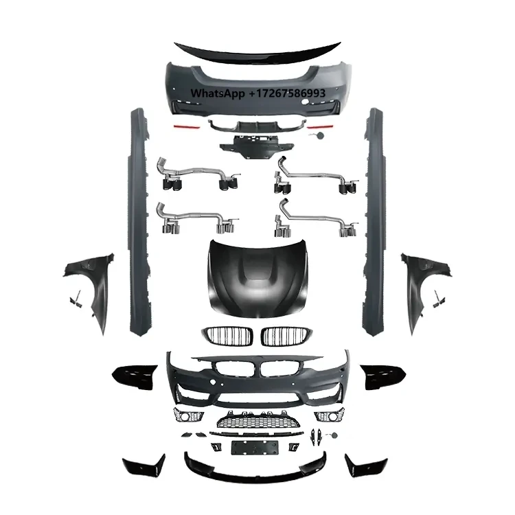 

4 Series 14-17 F32 F36 Modified to M4 Front Bumper Rear Bumper Side Skirt Grille F32 Hood Fender High Quality M Body Kit