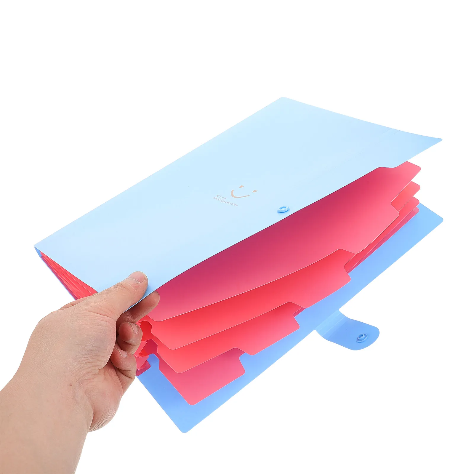 

2Pcs Candy Color Plastic File Folder Multi-Layer Expanding Document Organizer for Office School Home Large Capacity Stylish