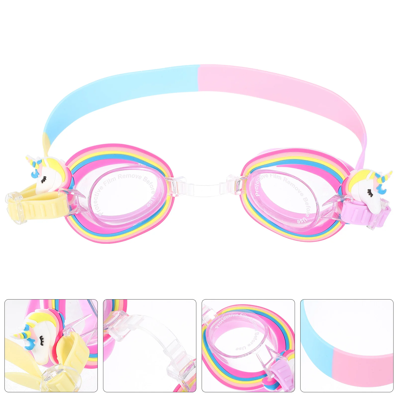 1pc Anti-fogging Swimming Glasses Swimming Goggle Lovely Swim Glasses (Colorful) Swimming Goggles Children Glasses