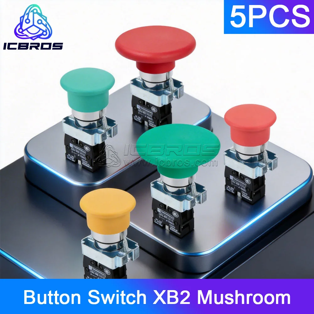 5Pcs XB2-BC21 Self-…