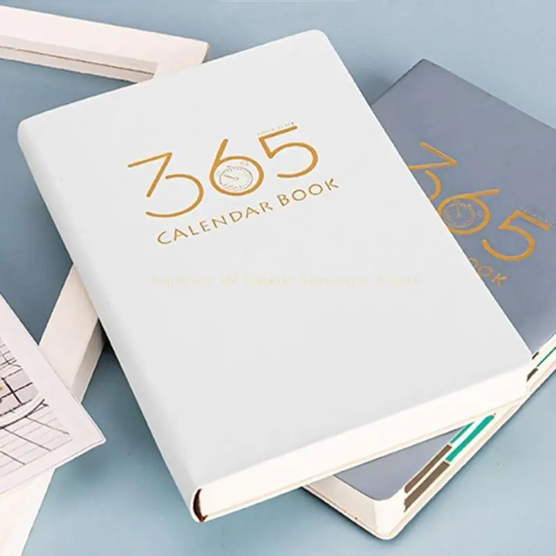 นักวางแผนรายเดือนรายสัปดาห์รายสัปดาห์พร้อมป้ายกำกับดัชนีรายเดือน Ribbon 400 หน้า