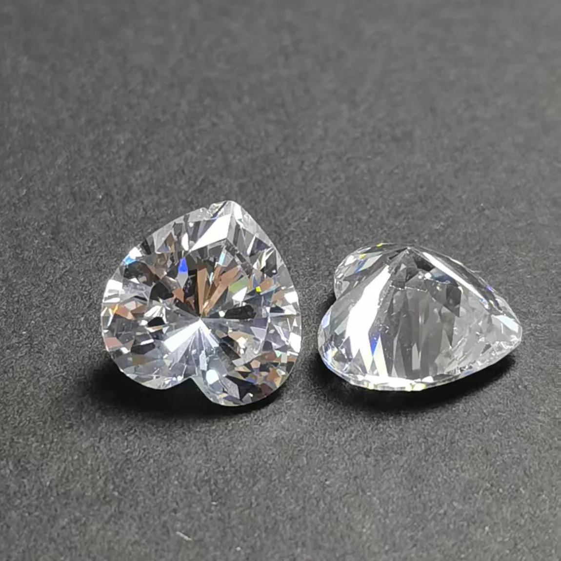 

7A Cubic Zirconia Stone Multicolor Heart Shape Brilliant Cut Loose CZ Stones Synthetic Gems Beads For Jewelry