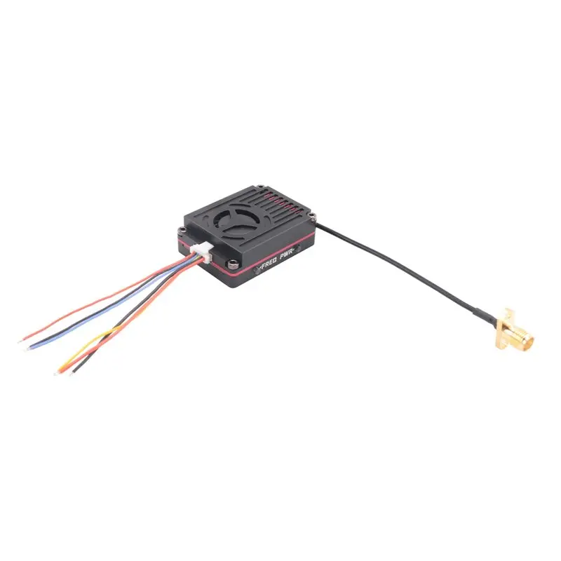 ABXE-High Power 5W 5.8G 4.9G 64CH FPV VTX Transmitter For Long Range RC Drones, Supports PAL/NTSC DC7V-36V