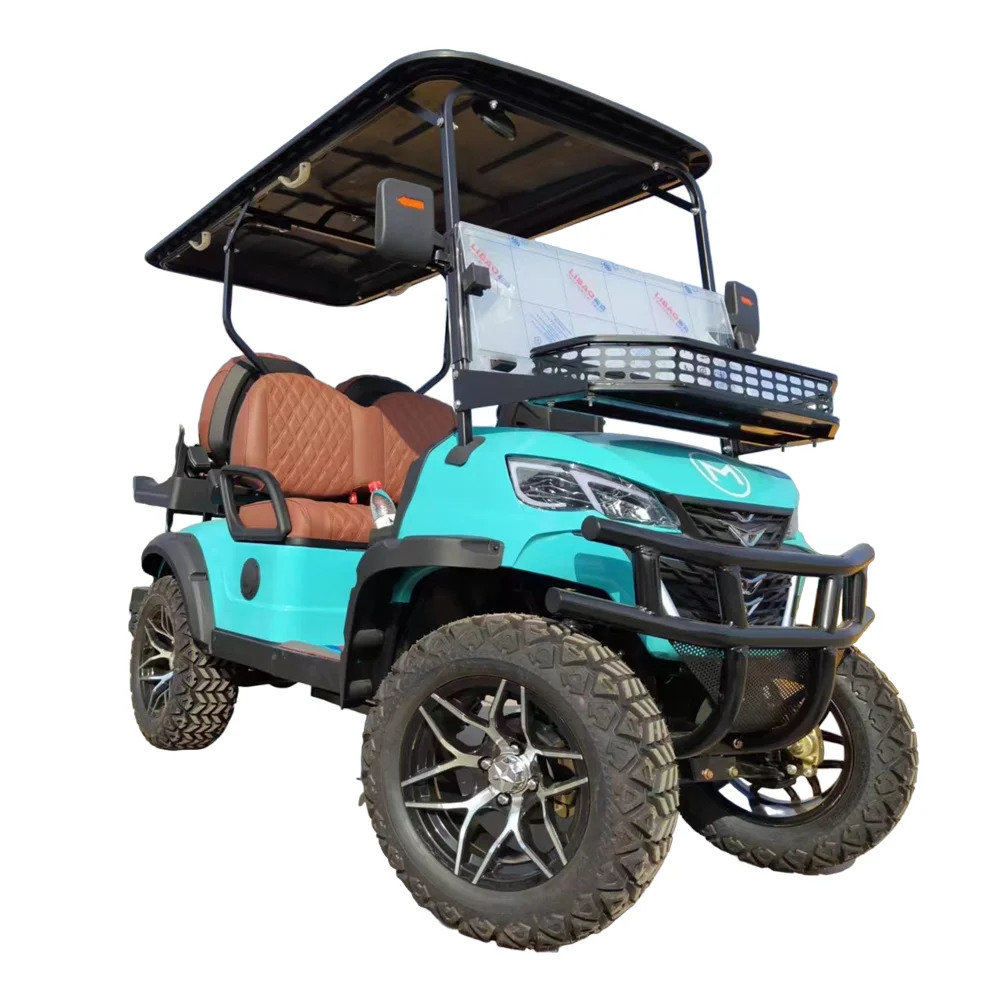 New Popularity High Performance Manufacture 6Seats Golf Carts Electric Club Car 4+2 seater Green Golf Cart