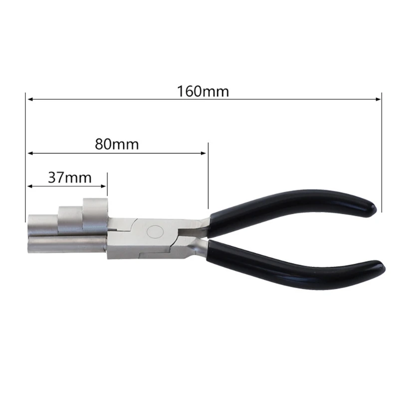 Thiết Thực Lượn Vòng Tạo Thành Kìm Mini Thép Carbon 1 Bộ DIY Trang Sức Công Cụ 6 Inch Vòng Kìm Mũi Với Miệng Dẹp thả Vận Chuyển