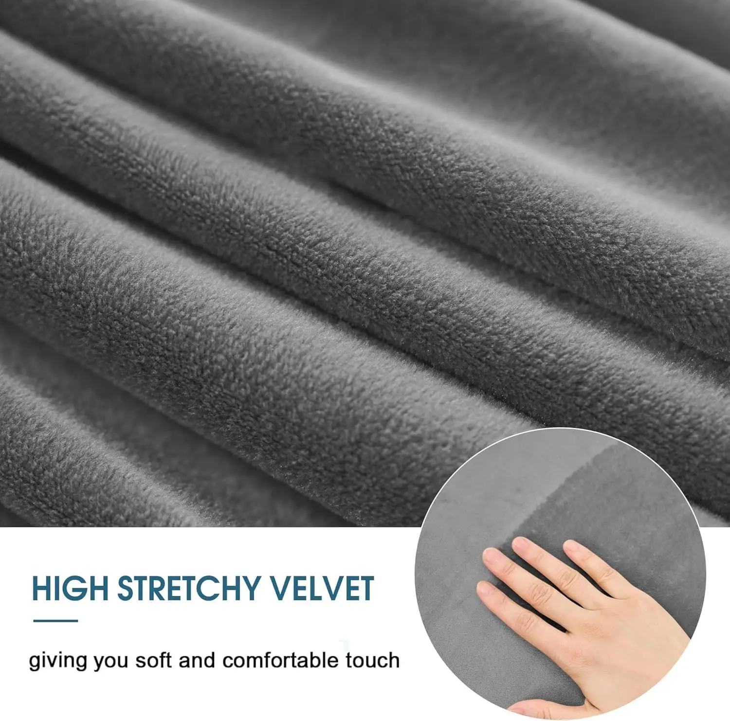 

Anwuchen Ottoman Cover Rectangle,Stretch Velvet Ottoman Covers Thick Ottoman Covers Slipcover Rectangle Ottoman Slipcovers Soft