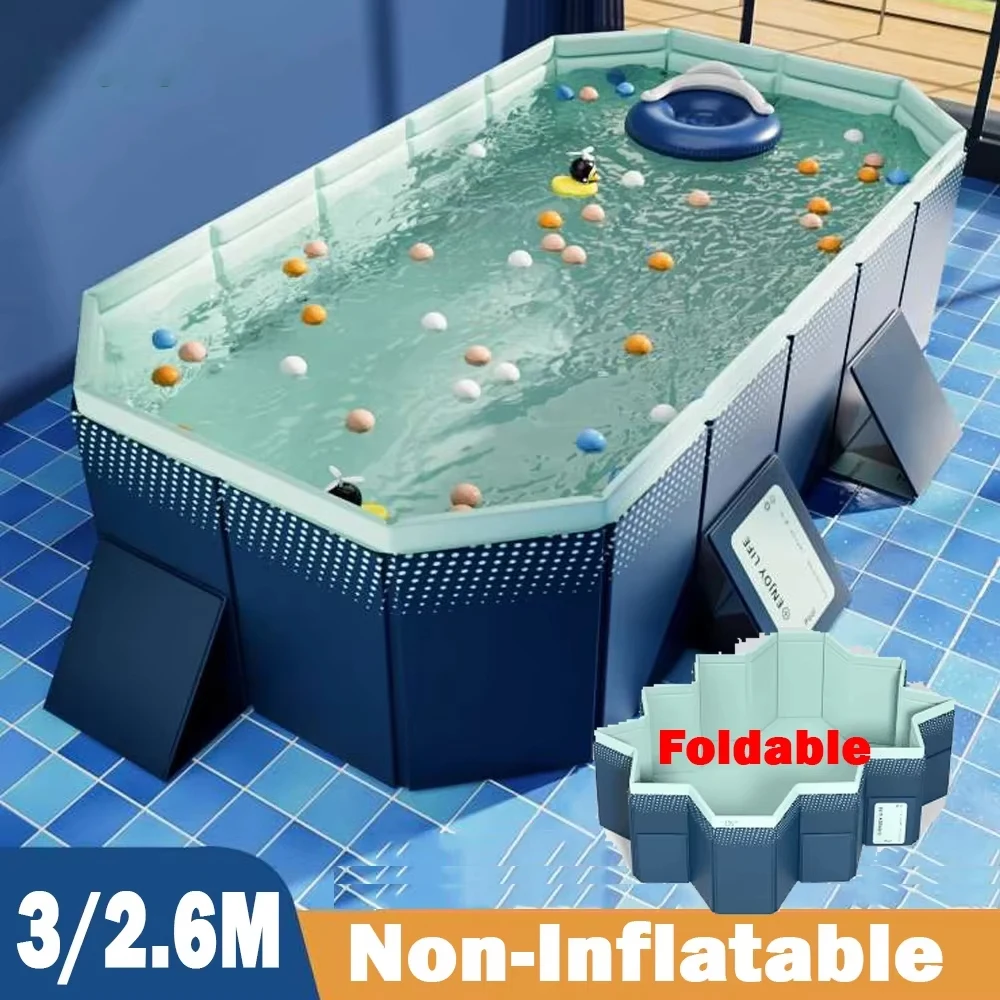 

Большой бассейн 3 м/2,6 м/2,1 м, износостойкие ненадувные уличные большие бассейны, игры в помещении, подарки для школы