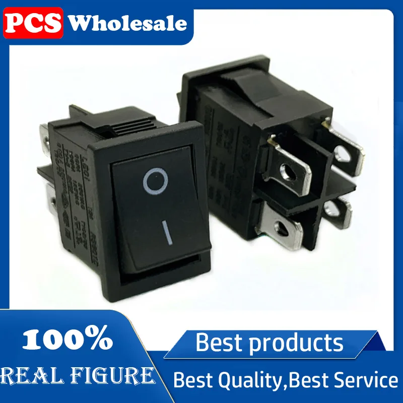 Original LCD TV rocker switch RS601D 21*15mm ship type switch Power switch 6A/250V CQC UL VDE certification