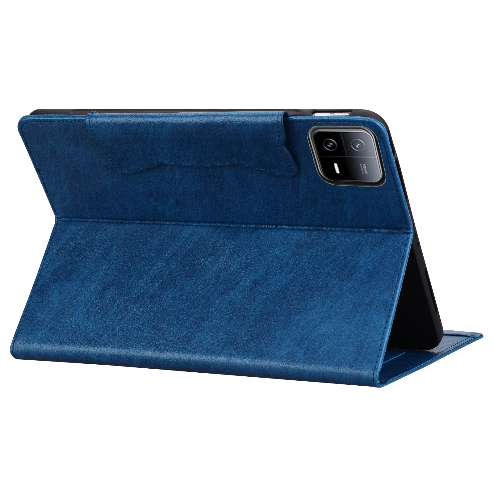 Funda con soporte para ranura para tarjetas tipo billetera para Xiaomi Pad 6, funda blanda de cuero a prueba de golpes con hebilla de torre de gato magnética de 11 pulgadas