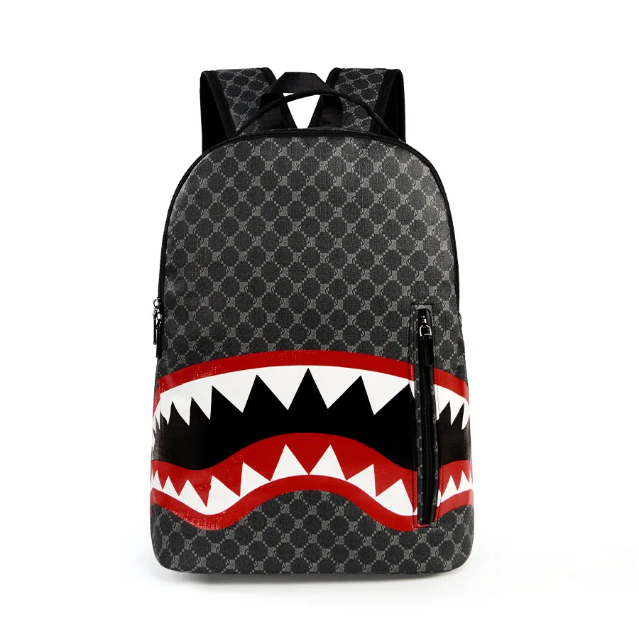

Large Capacity Backpack with Trendy Print, Street Style Travel Bag for Students, Big Bookbag for School & College