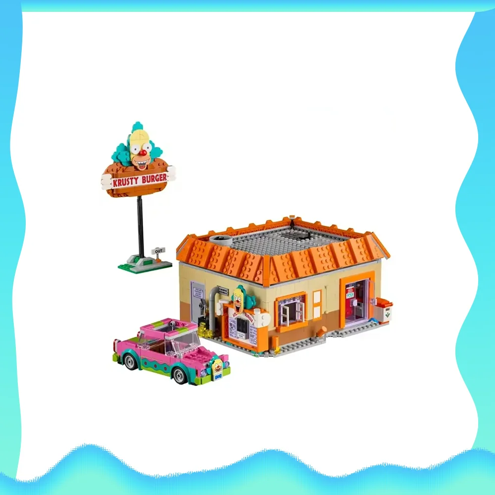 Creative House Model The Simpsons: Krusty Burger Store Assembly Building Blocks Gift 1635pcs