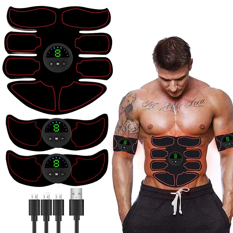 ABS Stimulator Muscle Toner EMS Abdominal Toning Belt Training Body Fitness Shaping Muscle Stimulator Men Women Arm Leg Trainer