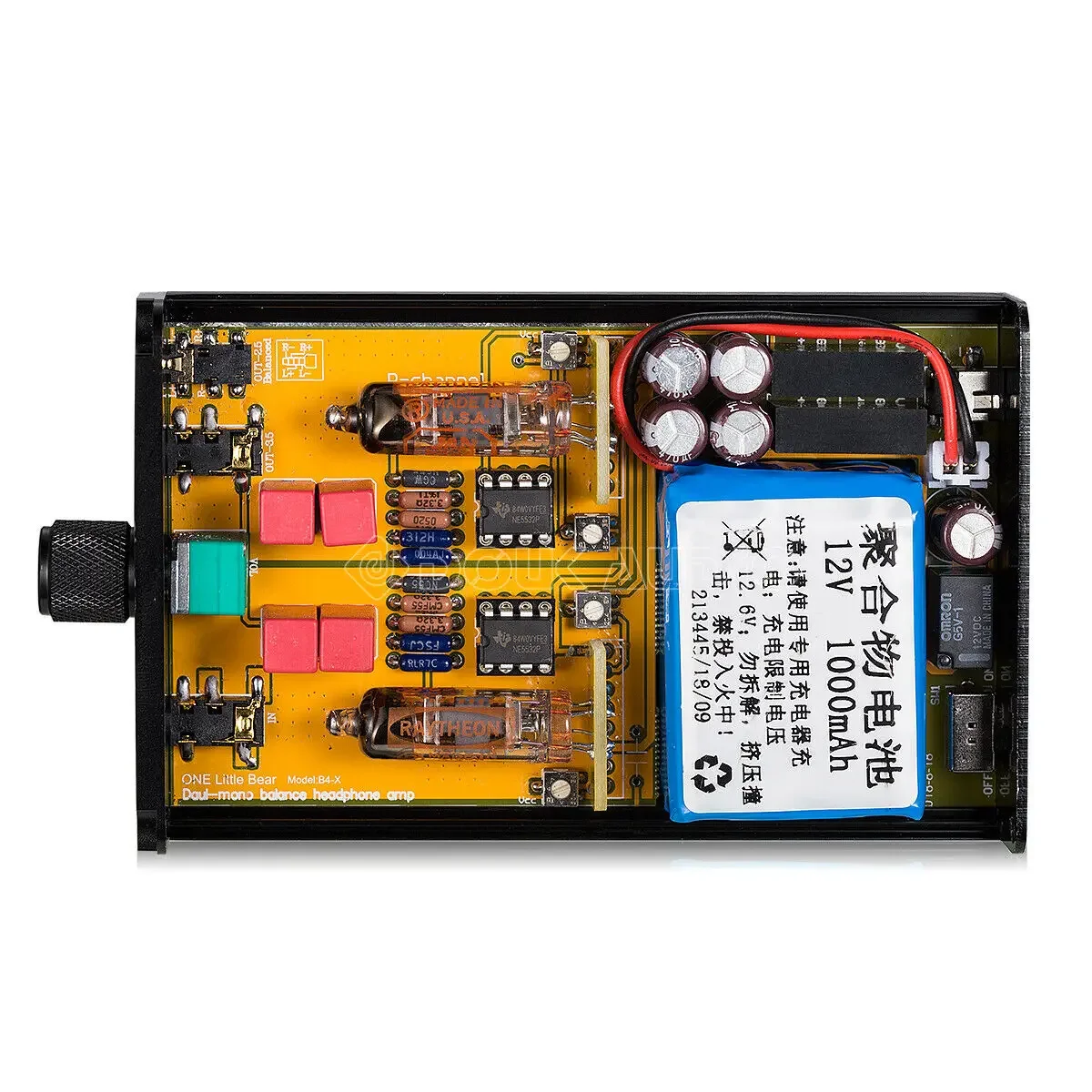 Little Bear B4-X Amplifier Headphone Tabung Vakum Portabel Amp Audio Stereo Seimbang Dual-Mono