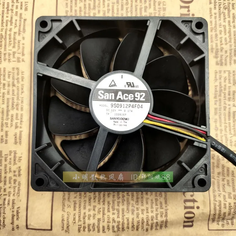 

ORIGINAL 9225 PWM 9CM FAN 9S0912P4F04 12V 0.17A