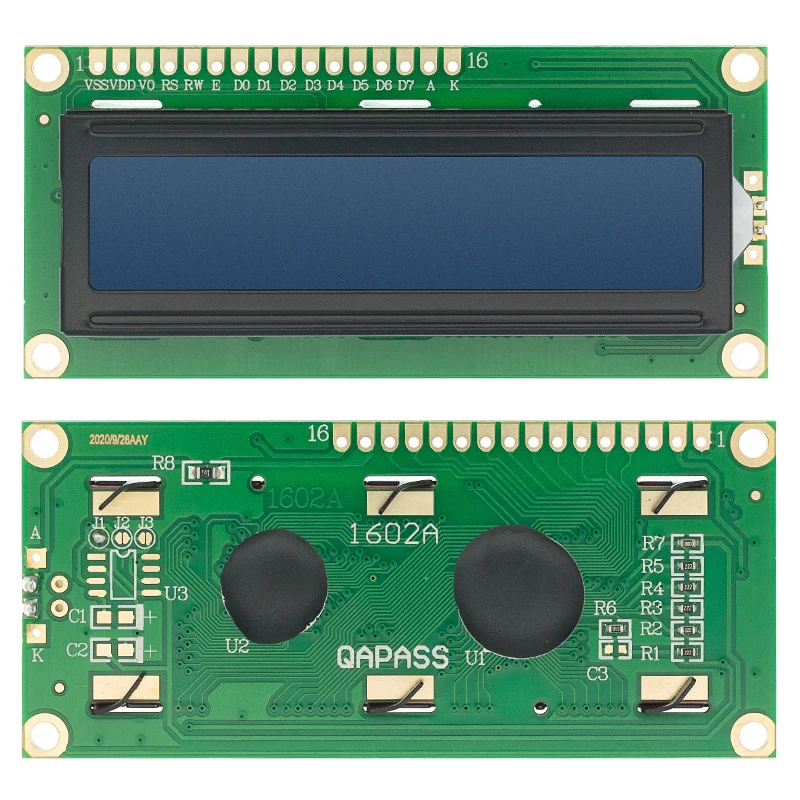 1602 LCD Character Display 16x2 blau weiß STN Anzeige Modul HD44780 Controller e