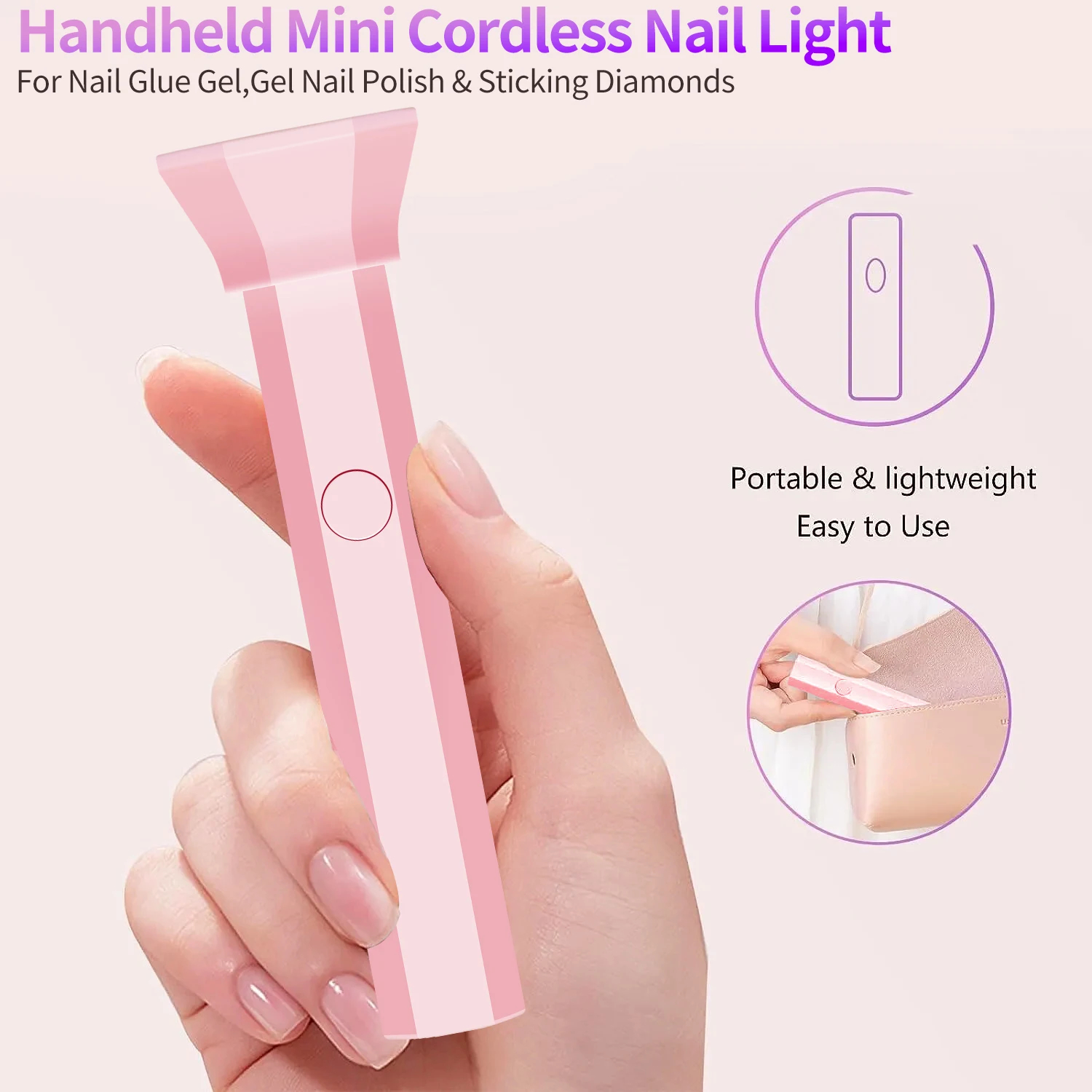 Battery Included Portable Nail - Exposure Unit Uv ulasan dan harga