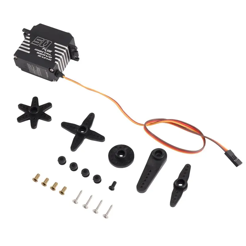 High Torque Digital Micro Servo Motor Metal Gear For Arduino Servo 50Kg Digital Mini Servo For RC Car Boat