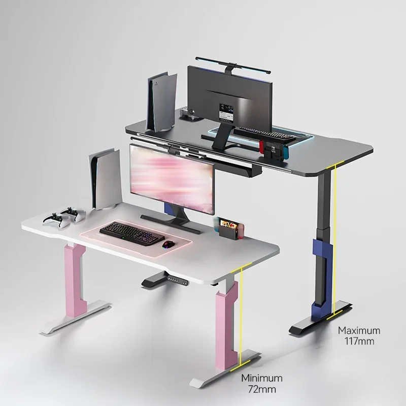 Home Office designer adjustable office desk XD2S computer table Noise Level 50db Lifting Sit Single motor elevating desk