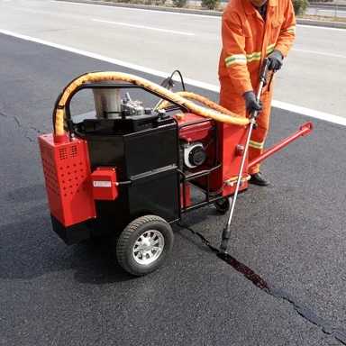 200L Towed Road Sealing Machine with Imported Burner for Airport Pavement Maintenance