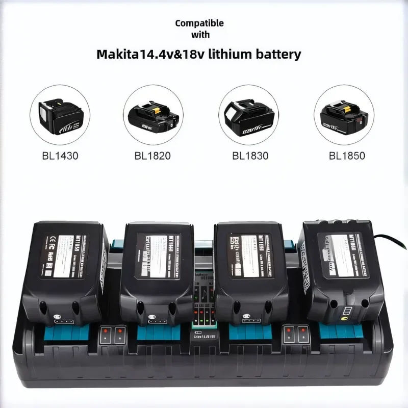 New original18V charger Makita large  charger , rechargeable battery, Makita BL1830B BL1840 BL1850 BL1850B fast charging