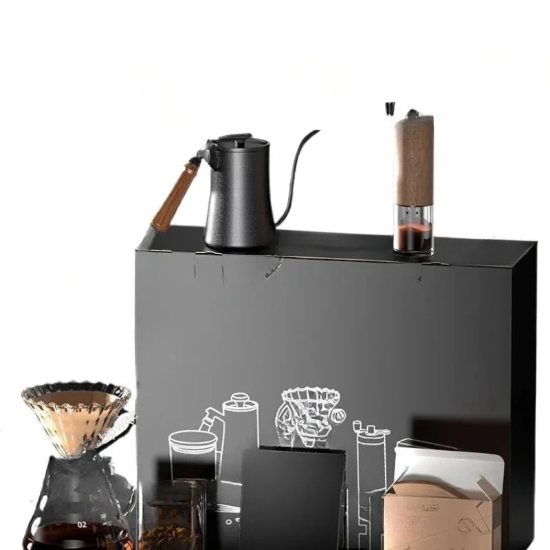 

brewed coffee pot set Hand grinded coffee machine Household