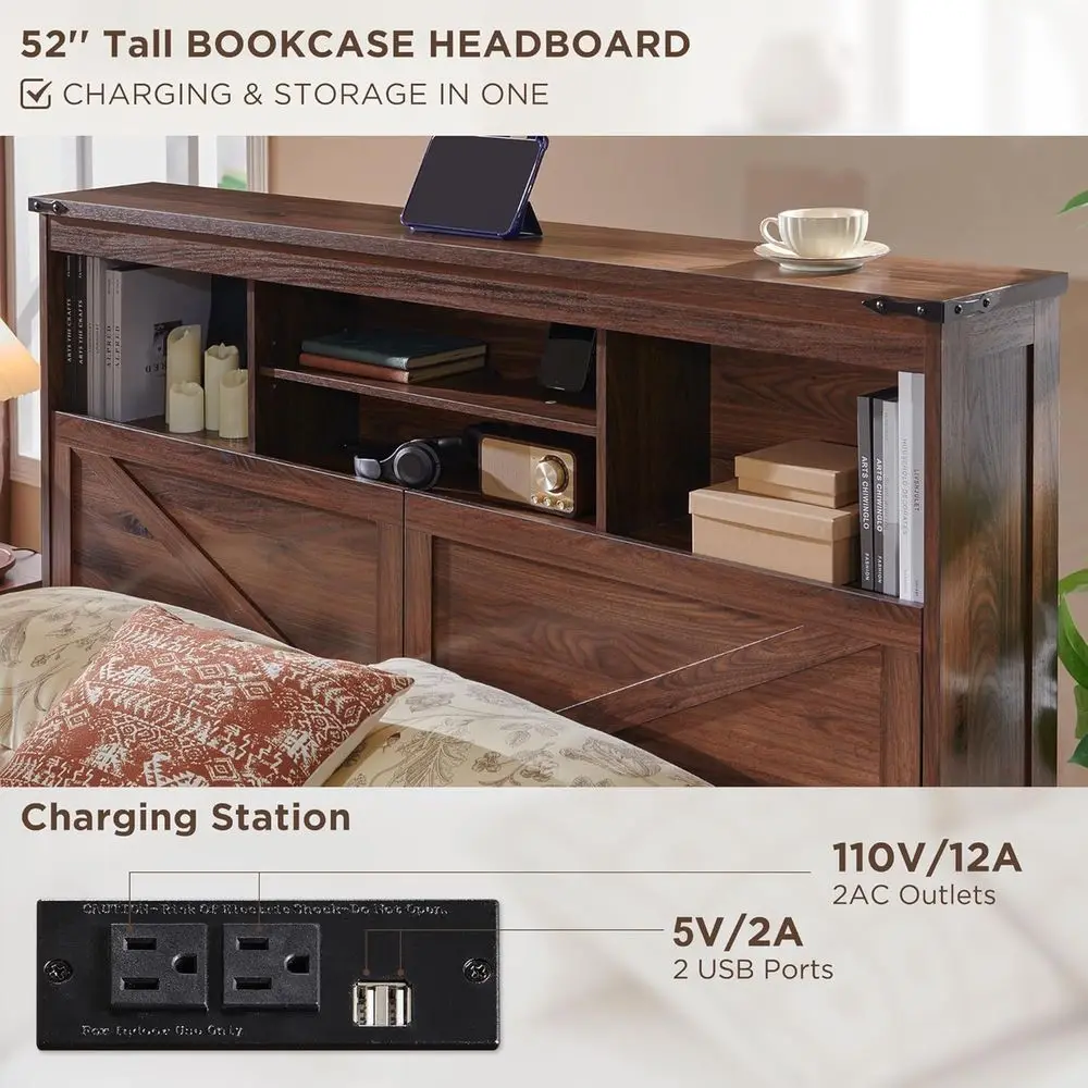 Queen LED Storage Bed 4