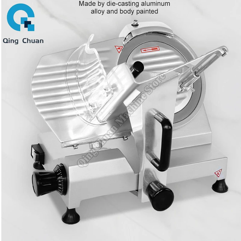 Meat Slicer Semi Automatic Slicer Stainless Steel Commercial Beef Rolls Mutton Rolls Electric Meat Slicer