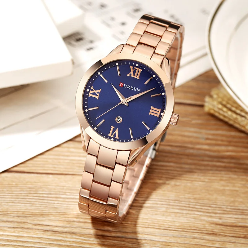 Curren 9007 Hot Fashion Women Watch Luxury Watches Woman Clock Stainless Steel Simple Business Wriswatches Ladies reloj mujer